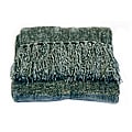 Susan Luxury Denim Chenille Throw with Fringe