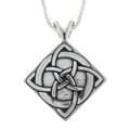 CGC Sterling Silver Celtic Vision Knot Necklace