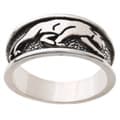 Sterling Silver Panther Ring