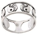 Sterling Silver Yin Yang Ring