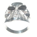 Tressa Sterling Silver Skull Ring