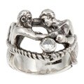 Guidelines and more on antique box feet Silver 'Boxers' 1/3ct TDW Diamond Estate Ring (J, SI1) (Size 8.75)