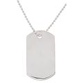 Sterling Essentials Sterling Silver 30-inch Wounded Warrior Project Dog Tag Necklace