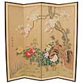 Harmony in Nature Silk Floor Screen (China)