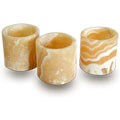 Set of 3 Alabaster Cylinders (Egypt)