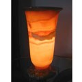 Handcrafted Alabaster Lotus Lamp (Egypt)