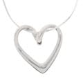 Sterling Silver Loop Heart Pendant