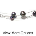 Sterling Silver and Freshwater Pearl Cable Necklace (USA)