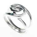 Sterling Silver Intertwined Knot Ring