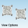14k Gold 1ct TDW Princess-cut Premier Diamond Stud Earrings (G-H, SI1-SI2)