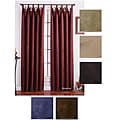 Faux Suede Tab Top Curtain Panel Pair