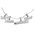 Sterling Silver Armed Services Pendant