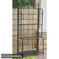 International Caravan Iron Folding Patio Bakers Rack
