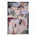 Hand-knotted Modern Art Wool Rug (3'9 x 5'9)