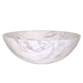 Fontaine Traditional White Marble Bathroom Vessel Sink