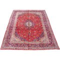Free efficient guide on Persian Kashan carpet Iranian Kashan Hand-knotted Red Rug (9'6 x 13'1)