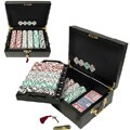 High Roller 500 Chip Poker Set with Mahogany Case