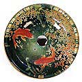 Fontaine Koi and Lily Pond Glass Vessel Bathroom Sink