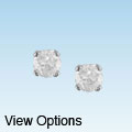 Miadora 14k Gold 1/4ct TDW Round Diamond Solitaire Screw Back Earrings (J-K, I2-I3)