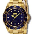 Invicta Men's Men Automatic Pro Diver G3 8930 Blue Gold Tone Automatic Watch