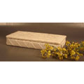 (Set of 2) Silk Dupioni  Beaded Jewelry Boxes