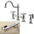 Chrome Bridge Kitchen Faucet
