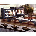 Carpenters Star Oversized Patchwork Quilt Set