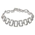 Sterling Silver Open Square Link Bracelet
