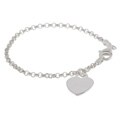 Tressa Sterling Silver Heart Style Children's Bracelet
