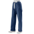 Medline Unisex Reversible Navy Drawstring Scrub Pants