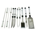 Daxx Stainless Steel 10-piece BBQ Set with Case