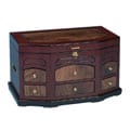 Brown Six-drawer Jewelry Box