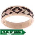 14k/ 10k Black Hills Gold Ladies Antiqued Band