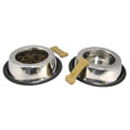 Small Stainless Steel Pet Bowls (Set of 2)