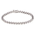 Sterling Silver 1/8ct TDW Diamond Tennis Bracelet