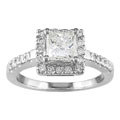 14k White Gold 1-3/8ct TW Diamond Engagement Ring