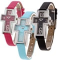 Geneva Platinum Cross Design Fashion Women's Watch