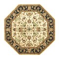Hand-tufted Patina Beige/ Black Wool Rug (6' Octagon)