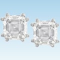 14-kt White Gold 1 1/2ct TDW Asscher Diamond Stud (H-I, SI1-SI2)