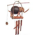 Handcrafted Elephant Bamboo Wind Chime (Indonesia)