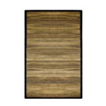 Hand-knotted Solitude Black/ Gold Wool Rug (5' x 8')