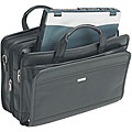 Solo Leather Expandable 15.4-inch Overnight Laptop Case