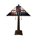 Tiffany and Mission-style Table Lamp