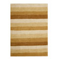 Hand-tufted Tan Stripe Wool Rug (8' x 10')