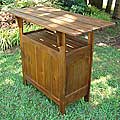 Outdoor Wooden Bar Table