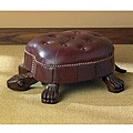 Tortoise Faux Leather Footstool