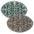 Oval Victorian Cast iron Door Mat