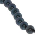 14k White Gold Cultured Akoya Black Pearl Necklace (7-7.5 mm)
