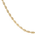 14k Yellow Gold 24-inch Diamond-cut Rope Chain (1.5 mm)