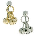 14g Reverse Dangle Jingle-Bell Surgical Steel Curved Barbell